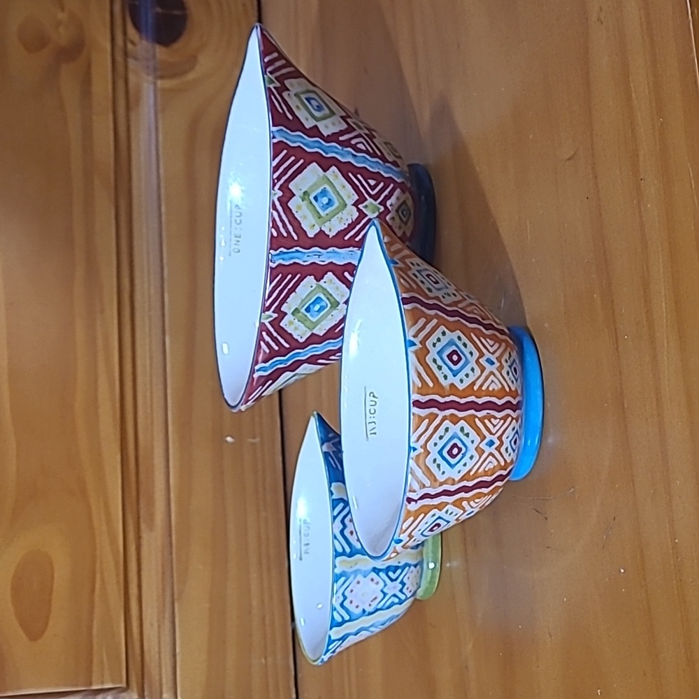 Hand Painted Ceramic Measuring Set